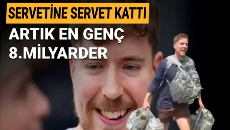 Youtube'un Fenomeni MrBeast, 1 Milyar Dolar Servetiyle En Genç 8. Milyarder Oldu