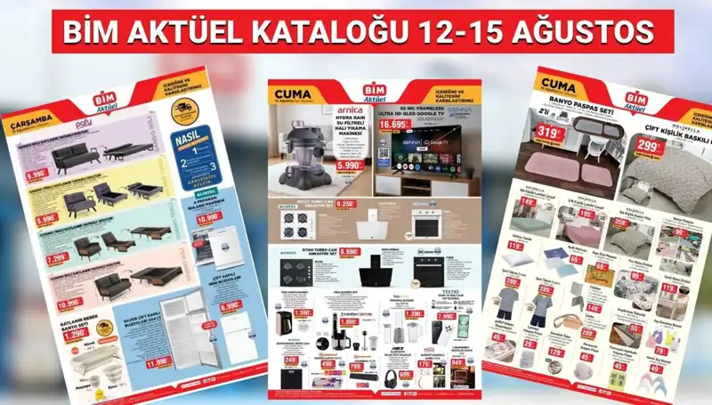 BİM 12-15 Ağustos 2025 Aktüel Kataloğu: Yılın En Çok Beklenen Ürünleri Raflarda