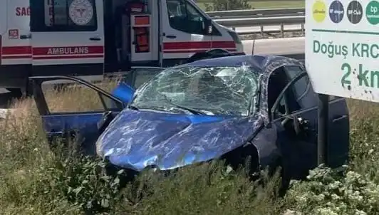 Kontrolden Çıkan Araç Takla Attı: Kaza Sonrası İki Yaralı