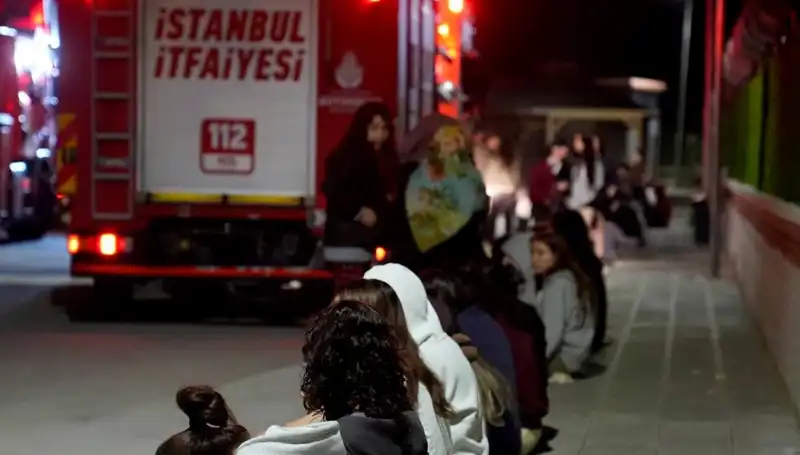 2500 Kişilik Kız Öğrenci Yurduna Yangın: Panik ve Kurtarma Hareketleri